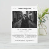 Vintage Foto-Hochzeit Save The Date (Stehend Vorderseite)