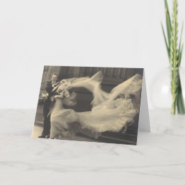 Vintage Foto-Hochzeitskarte Karte