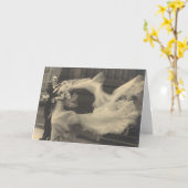 Vintage Foto-Hochzeitskarte Karte (Gelbe Blume)