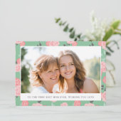 Vintage Foto Muttertagskarte Karte (Stehend Vorderseite)