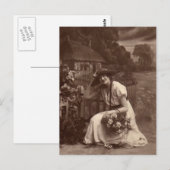 Vintage-Foto Postkarte (Vorne/Hinten)