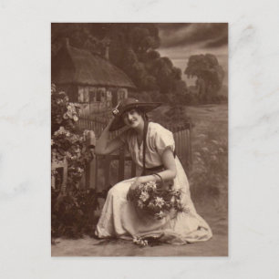 Vintage-Foto Postkarte