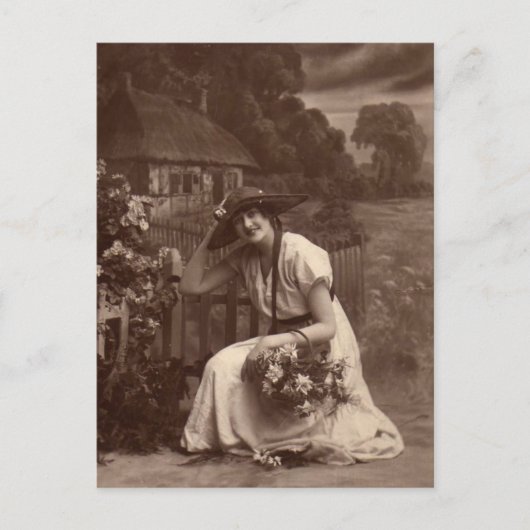 Vintage-Foto Postkarte (Vorderseite)