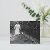 Vintage-Foto Postkarte (Stehend Vorderseite)