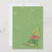 Vintage Foto- und Candycane-Ferienkarte Feiertagskarte (Rückseite)