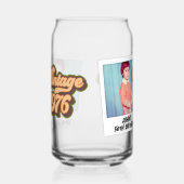 Vintage-Foto zum 50. Geburtstag 1976 Dosenglas (Links)