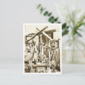 Vintage Fotoausrüstung Postkarte (Stehend Vorderseite)