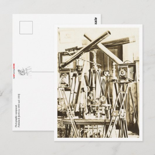 Vintage Fotoausrüstung Postkarte (Vorne/Hinten)