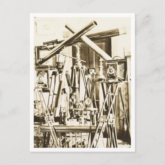 Vintage Fotoausrüstung Postkarte (Vorderseite)
