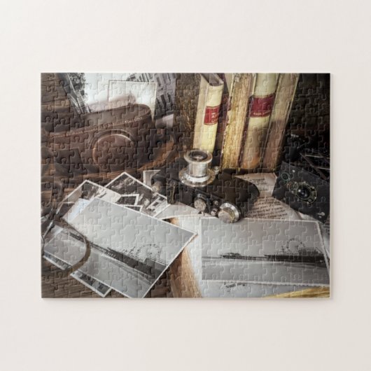 Vintage Fotoausrüstung Santa Monica Pier Puzzle (Horizontal)