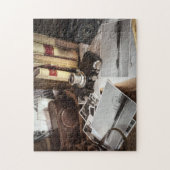 Vintage Fotoausrüstung Santa Monica Pier Puzzle (Vertikal)