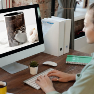 Vintage Fotoausrüstung Santa Monica Pier Zweifarbige Tasse