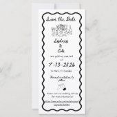 Vintage-Fotobooth Save-the-Date-Karten (Rückseite)