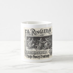 VINTAGE FOTOENGRAVERWERTUNG KAFFEETASSE