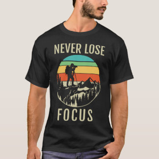 Vintage-Fotograf Verliert Nie Den Fokus Kamera T-Shirt