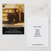 Vintage Fotografie des altmodischen Mannes und des Visitenkarte (Vorne/Hinten)