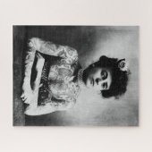 Vintage Fotografie einer tätowierten Dame Puzzle (Horizontal)
