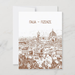 Vintage Fotografie in Italien Postkarte