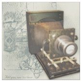 Vintage Fotografie-Kamera-Illustration Stoff (Nahaufnahme)