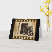 Vintage Fotografie Karte (Gelbe Blume)