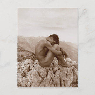 Vintage Fotografie Mann Wilhelm von Gloeden Postkarte