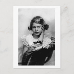 Vintage-Fotografie Prinzessin Elizabeth Postkarte