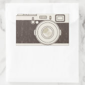 Vintage Fotografie Rechteckiger Aufkleber (Tasche)