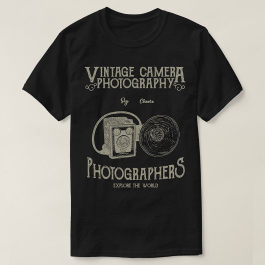 Vintage Fotografie T-Shirt (Design vorne)