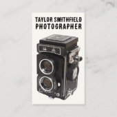 Vintage Fotografie Trendkamera Visitenkarte (Vorderseite)