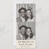 Vintage Fotografie-Typografie Qrcode Hochzeit Einladung (Vorderseite)