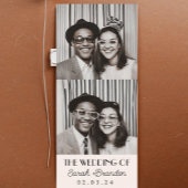 Vintage Fotografie-Typografie Qrcode Hochzeit Einladung