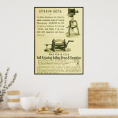 Vintage Fotografie und ~ Studio-Sets Poster (Küche)