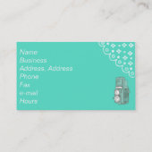 Vintage Fotografie-Visitenkarten Visitenkarte (Rückseite)