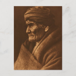 Vintage-Fotografie von Edward S Curtis von Geronim Postkarte