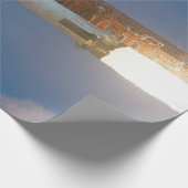 Vintage Fotografie von Saturn V Geschenkpapier (Ecke)