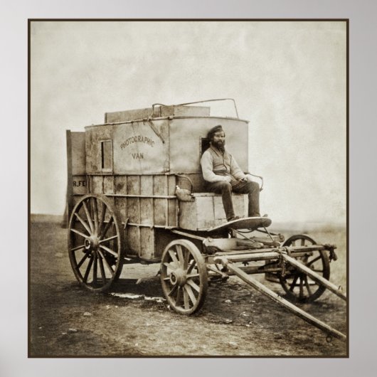 Vintage Fotografie Wagon von Roger Fenton Poster (Vorne)