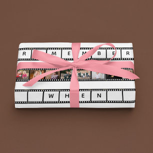 Vintage-Fotografiefilm-Negativrahmen Geschenkpapier