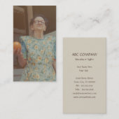 Vintage Fotografien (Großmutter josephine) Visitenkarte (Vorne/Hinten)