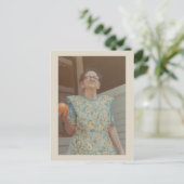 Vintage Fotografien (Oma josephine) Postkarte (Stehend Vorderseite)