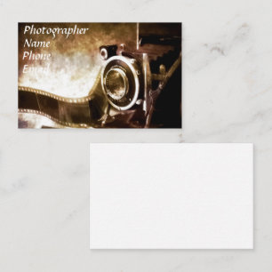 Vintage Fotografin Visitenkarte