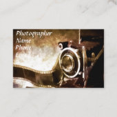 Vintage Fotografin Visitenkarte (Vorderseite)