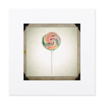 VINTAGE FOTOGRAPH LOLLIPOP-KARTE