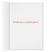 Vintage Fotokarte des glücklichen Ruhestandes (Innen (Rechts))