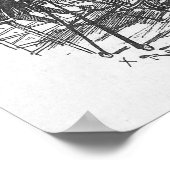 Vintage Fotopainter am Louvre Poster (Ecke)