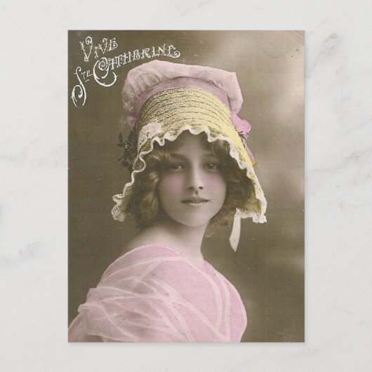 Vintage Fotos Postkarte (Vorderseite)