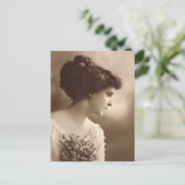 Vintage Fotos Postkarte (Stehend Vorderseite)