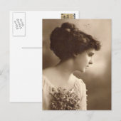 Vintage Fotos Postkarte (Vorne/Hinten)