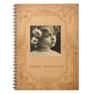 Vintage Fotospiralezeitschrift Notizblock