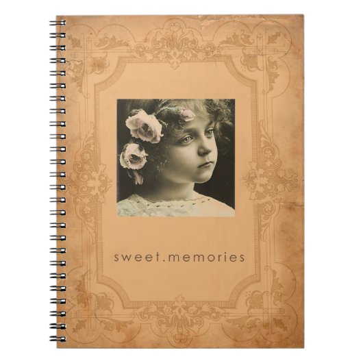 Vintage Fotospiralezeitschrift Notizblock (Vorderseite)