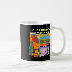 Vintage Four Corners Monument Mit Us National Par Kaffeetasse